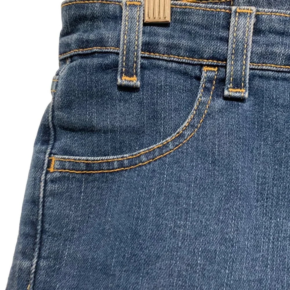 Levi's High Rise Blue Jean Denim Shorts Red Tab Juniors Size 5 - Picture 3 of 8